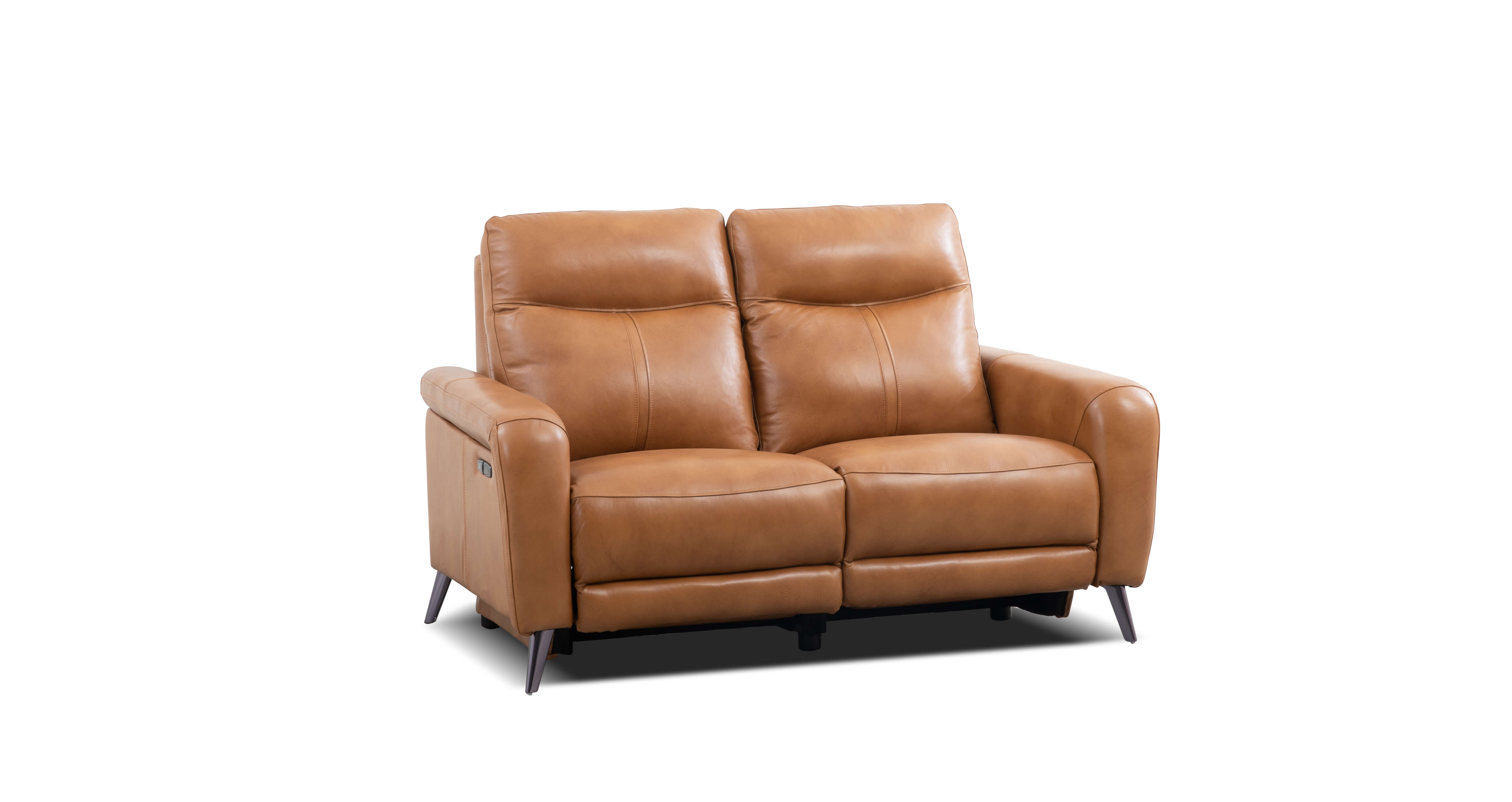 brown leather recliner chair