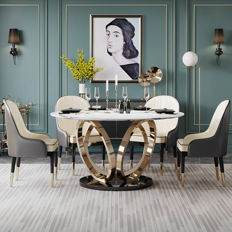 Cassie Marble Dining Table Comfy