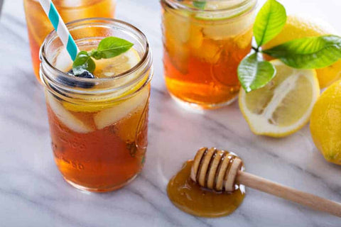 iced tea honey fruit