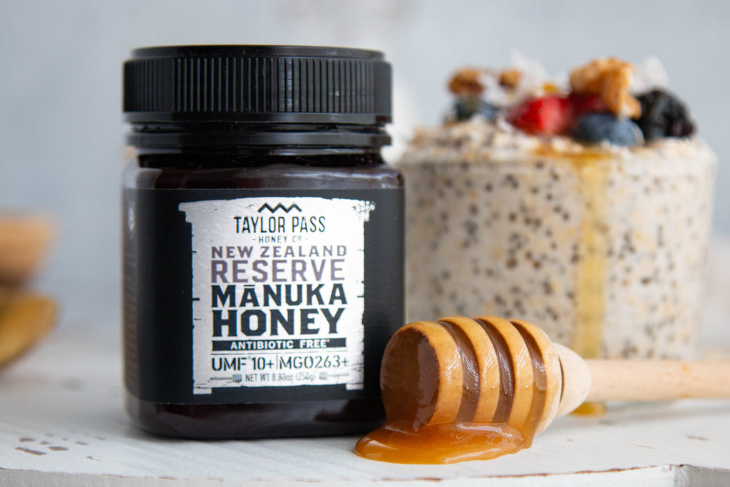 taylor pass new zealand manuka UMF 10+ honey overnight oats recipe