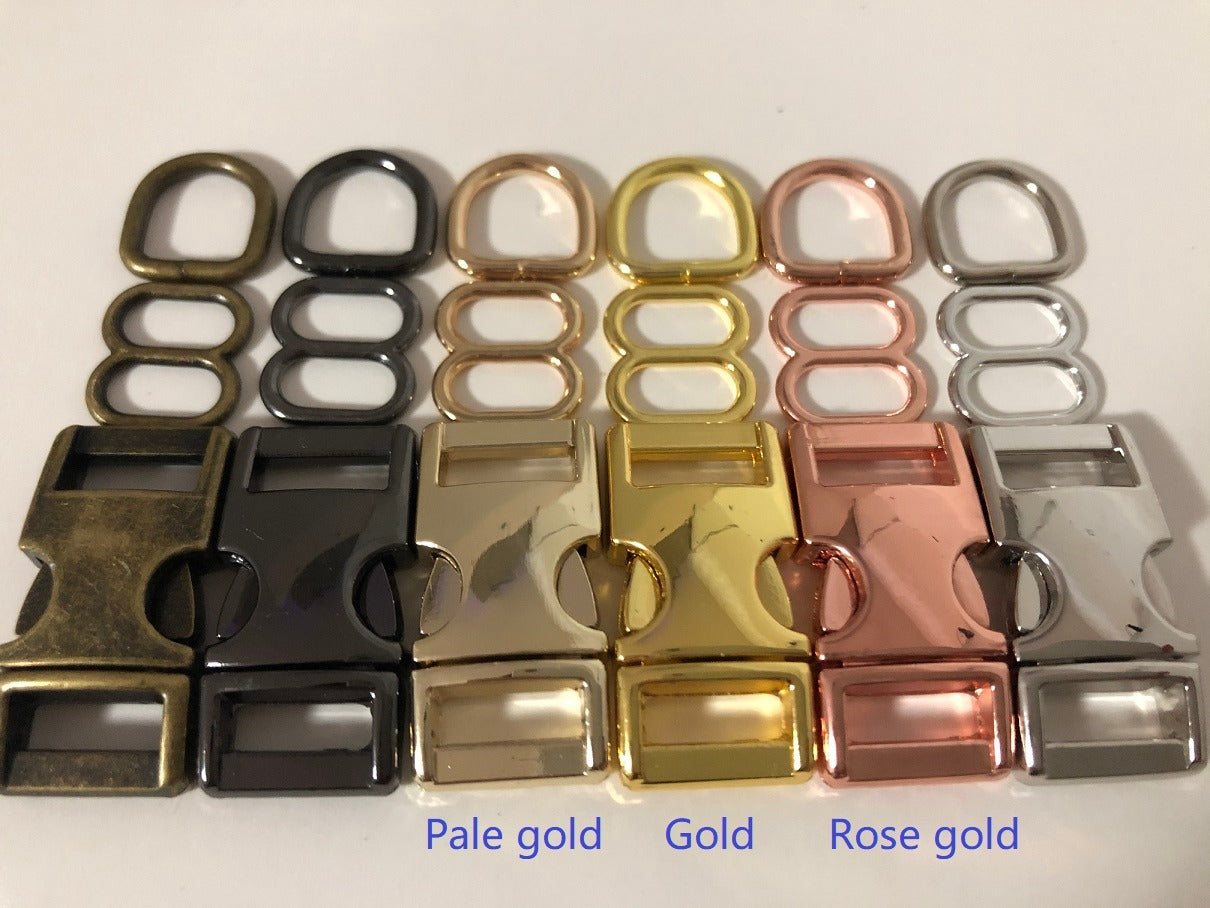 rose gold dog collar hardware