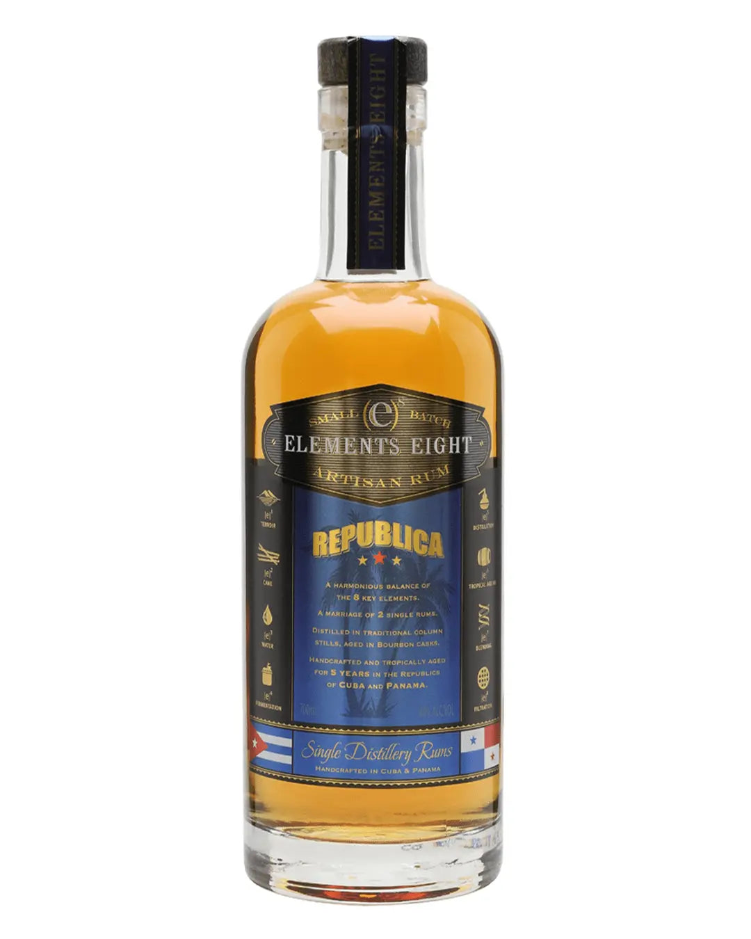 Elements Eight Republica Rum, 70 cl