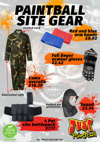 Paintball Site Package poster of items included