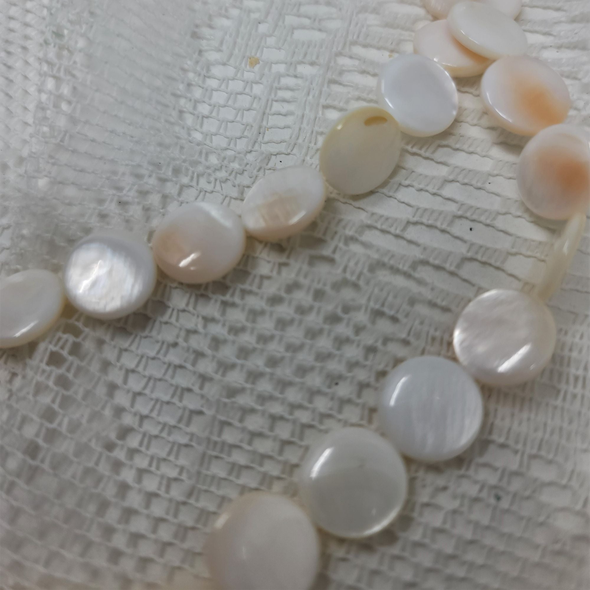 mother of pearl coin beads