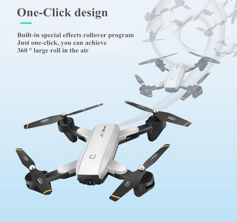 One click rollover command quadcopter drone
