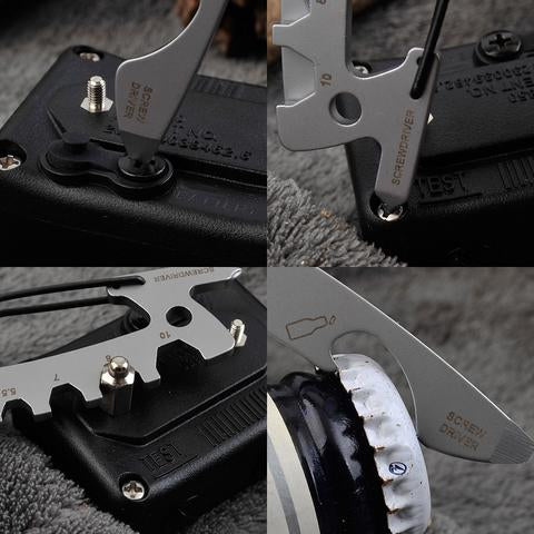 Edc 1991 multi-tool keychain for use as bottle opener screw driver