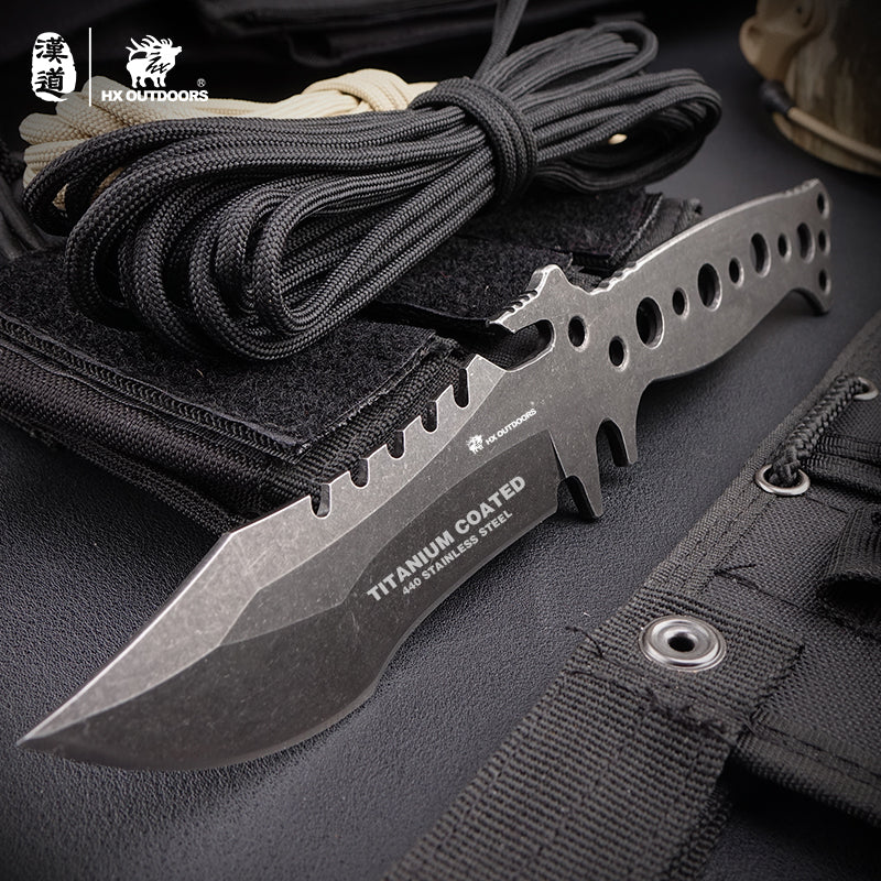 HX Outdoors 58 HRC Hardness Stonewash Knife – Hue&Shades