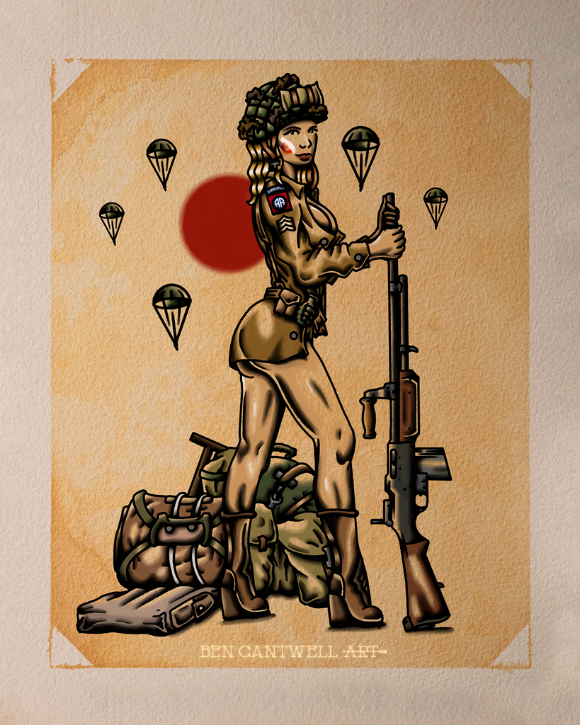 army ww2 pin up girls