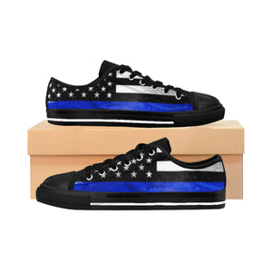 thin blue line converse shoes