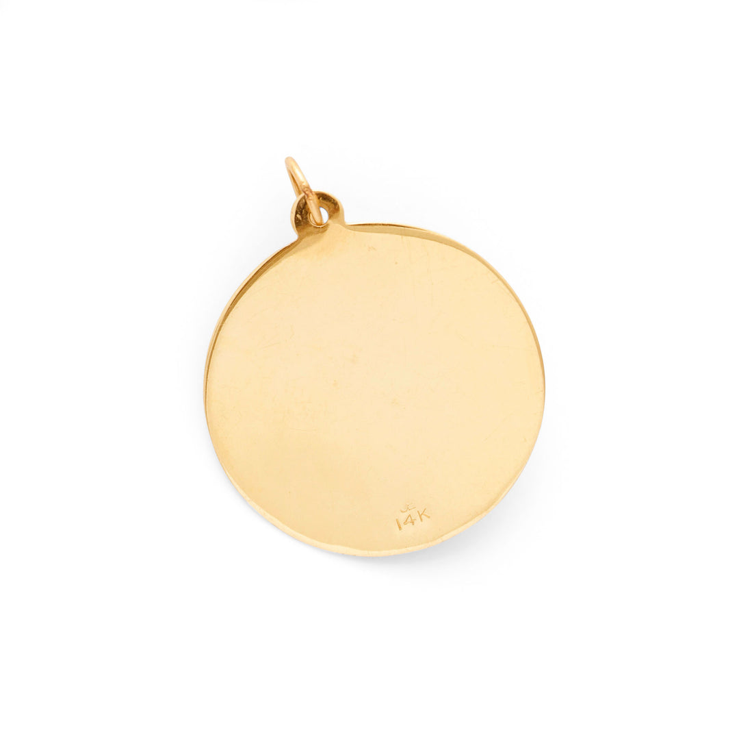 Vintage Cornucopia Enamel and 14K Gold Charm