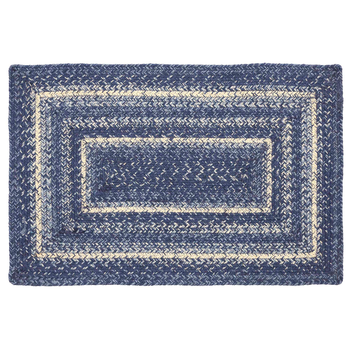 Great Falls Blue Jute Rug Oval 24x36