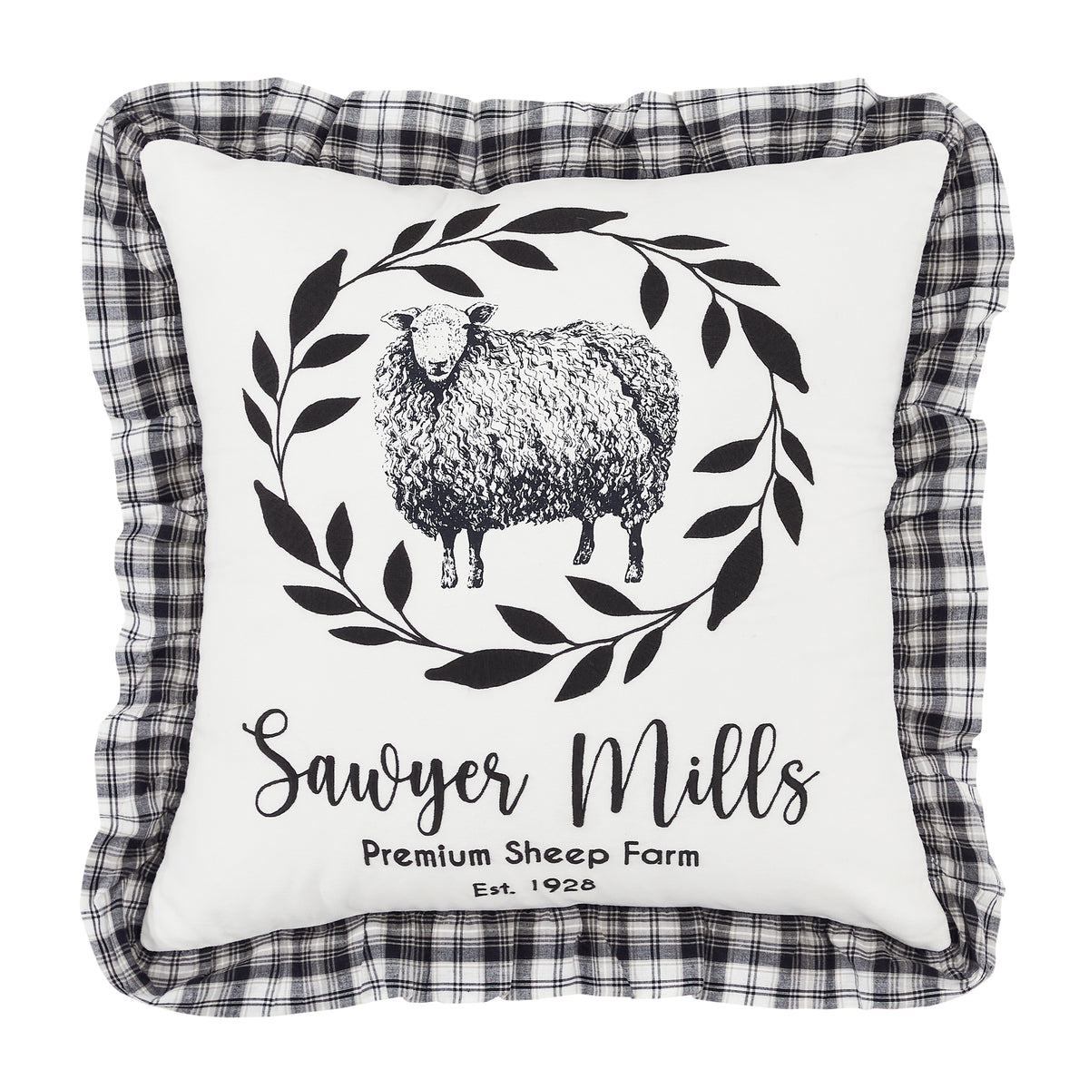 VHC Brands Cider Mill Primitive Pig Pillow 14x18