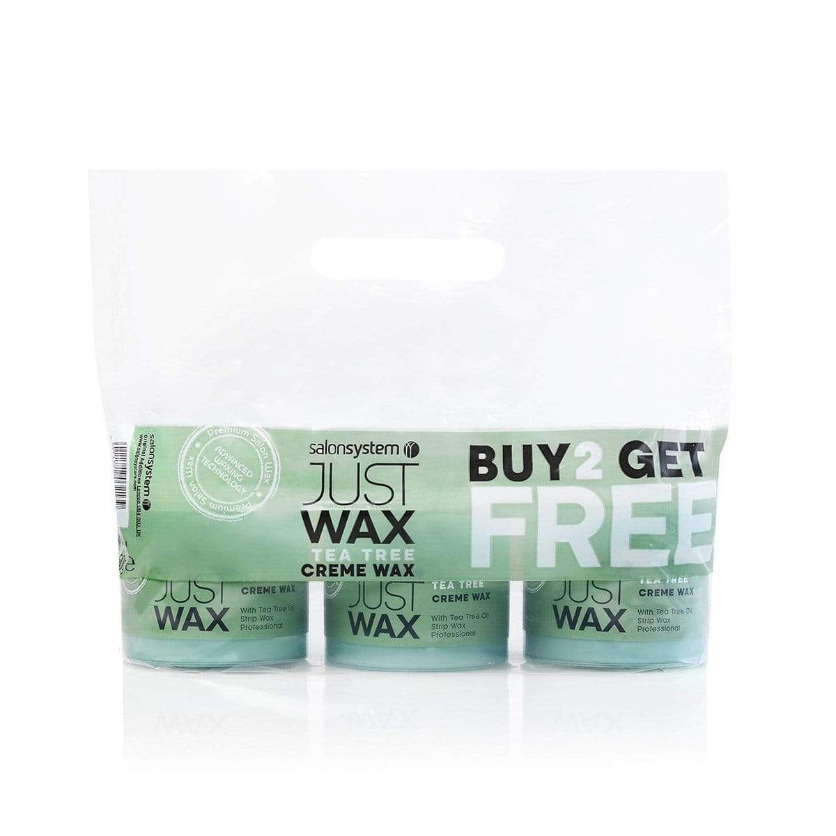 Just Wax Tea Tree Creme Wax Offer Pk 3 X 450g Aesthetic Beauty Supplies
