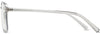 Natalia Square Clear Gray Eyeglasses from ANRRI, side view