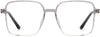 Conner Square Gray Eyeglasses from ANRRI, front view
