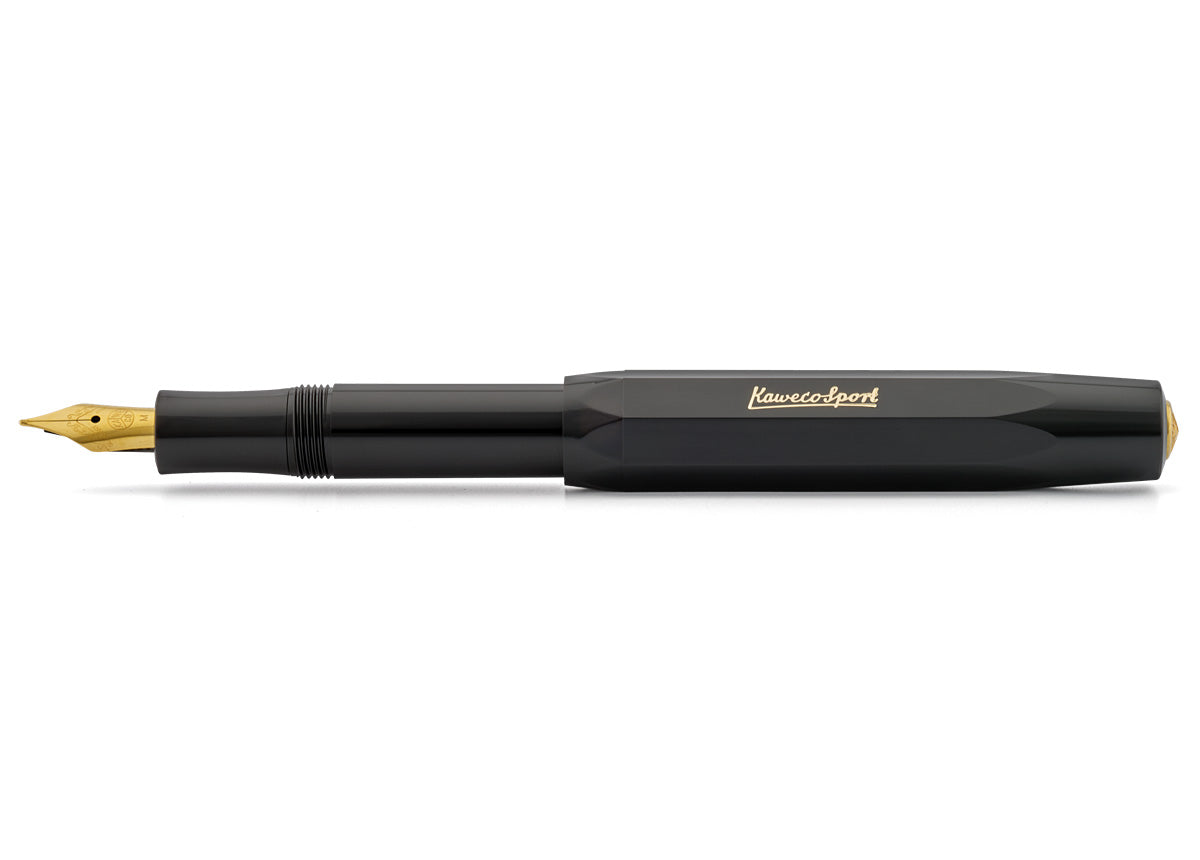 Kaweco Classic Sport Fountain Pen - Black - Medium Nib – Penosaur