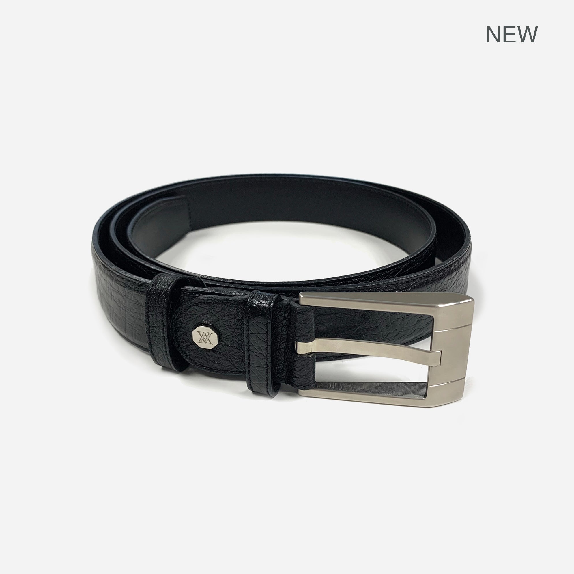 image of Artioli Ostrich Leather Belt<br> Size 46 Inch