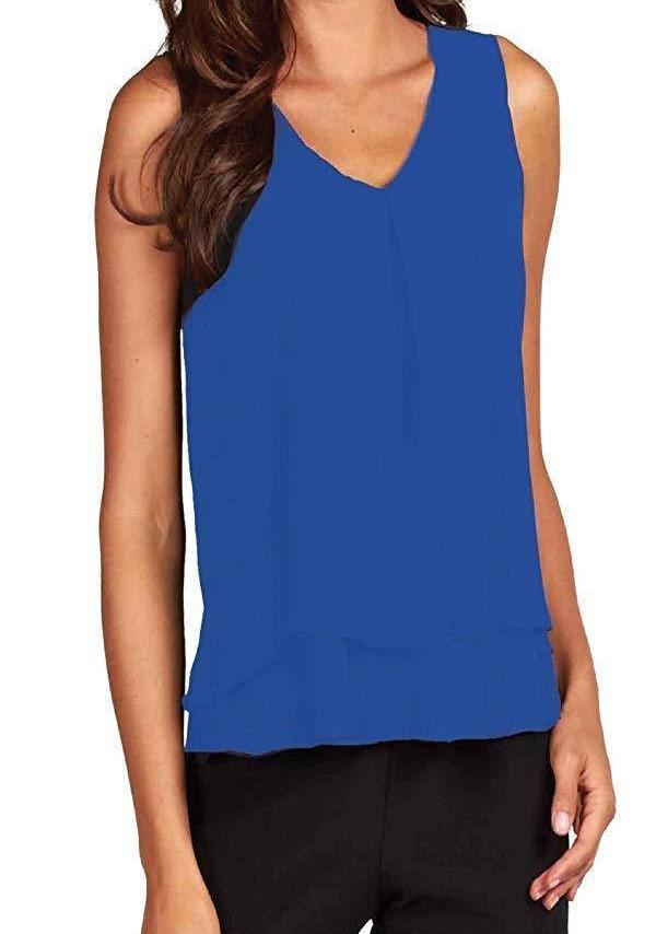 women's chiffon tank tops