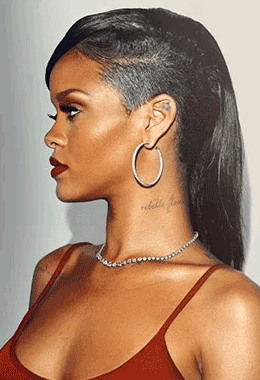 Minimal Rihanna Hoops