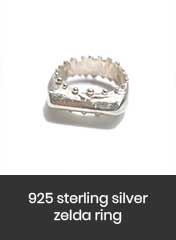 925 sterling silver ring zelda stackable ring with dots on the surface, handmade in Bali 