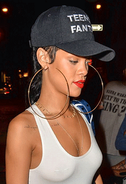Oversized Hoop Earrings Rihanna 