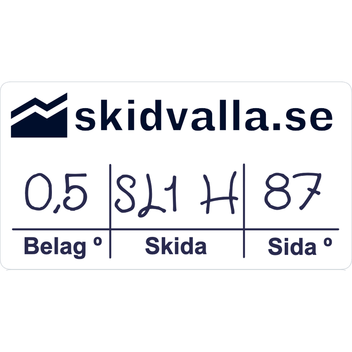 Skidetiketter (8 st) - Skidvalla.se