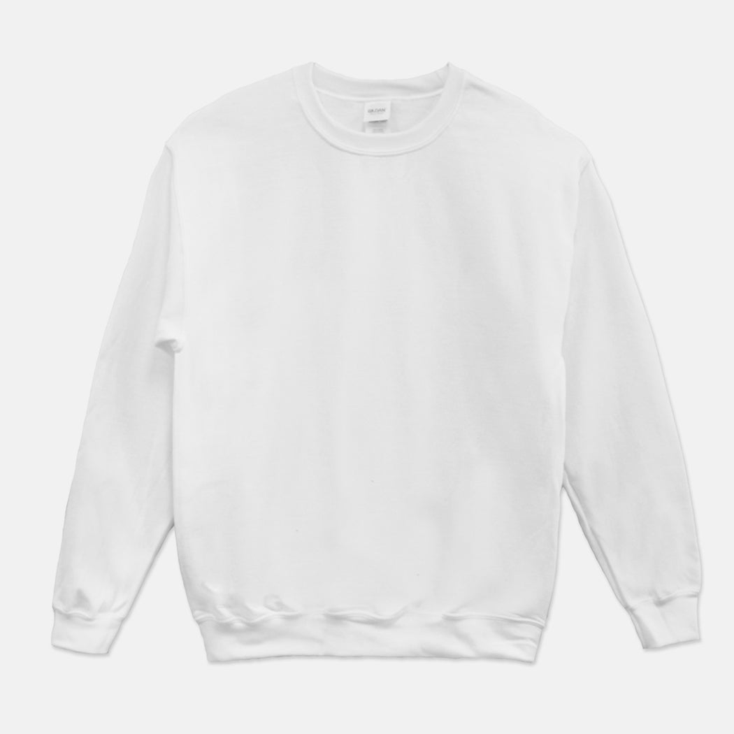 white crew sweatshirt