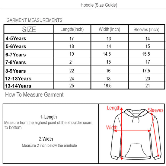 tommy hilfiger hoodie size chart