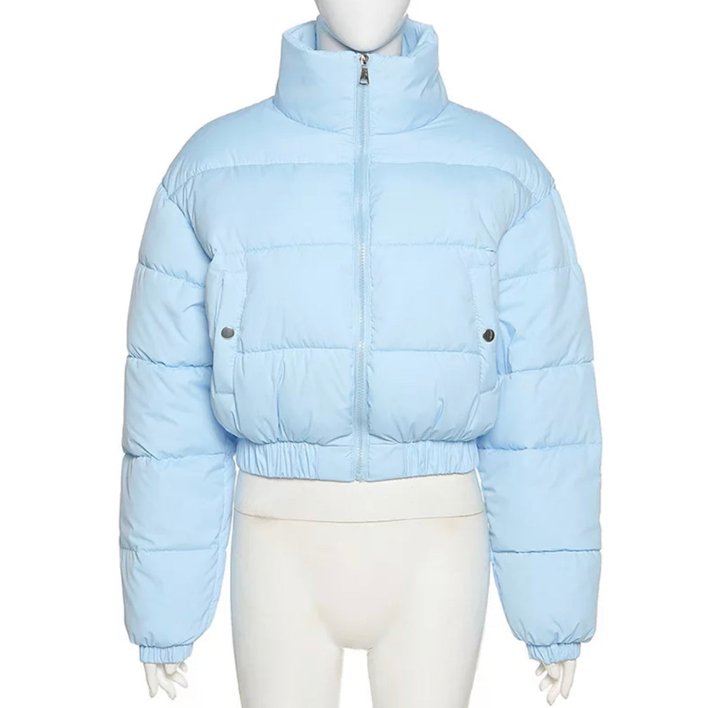 baby blue puffer jacket