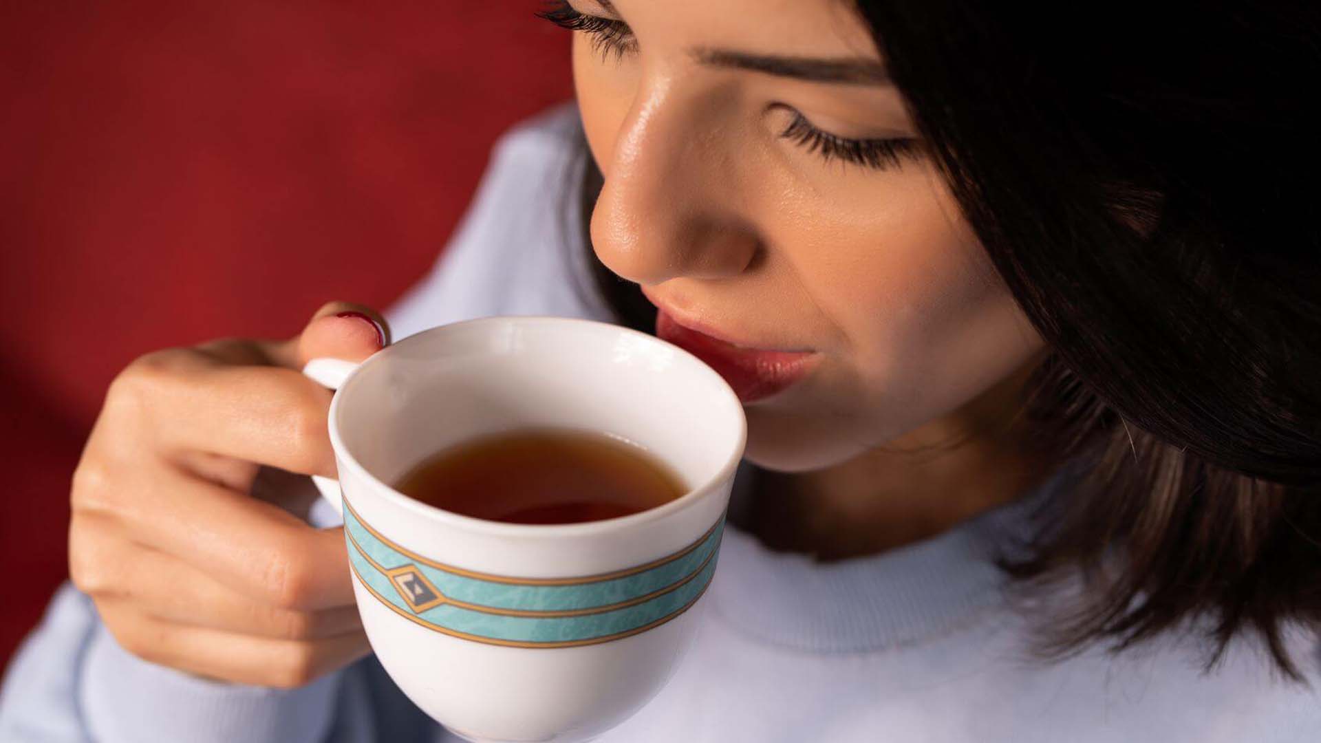 Woman Drinking Tea