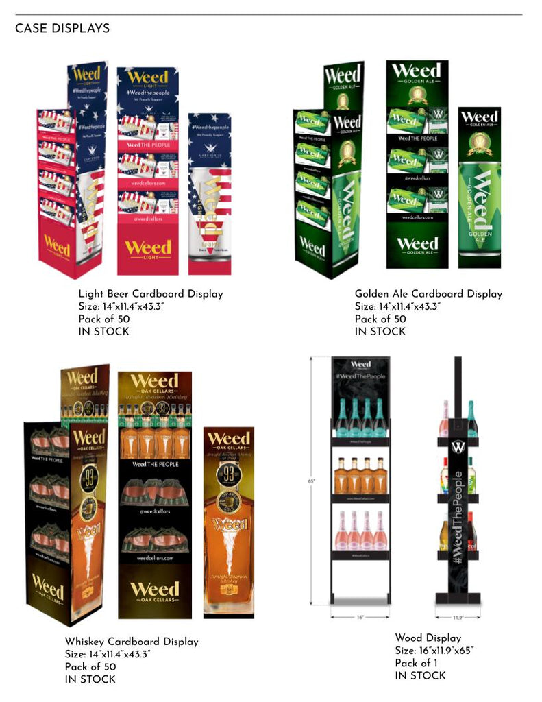Weed Cellars Case Displays