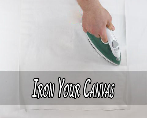 Iron your canvas