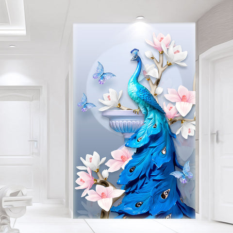 Fox Flower Diamond Painting Hanging 3d Three dimensional - Temu