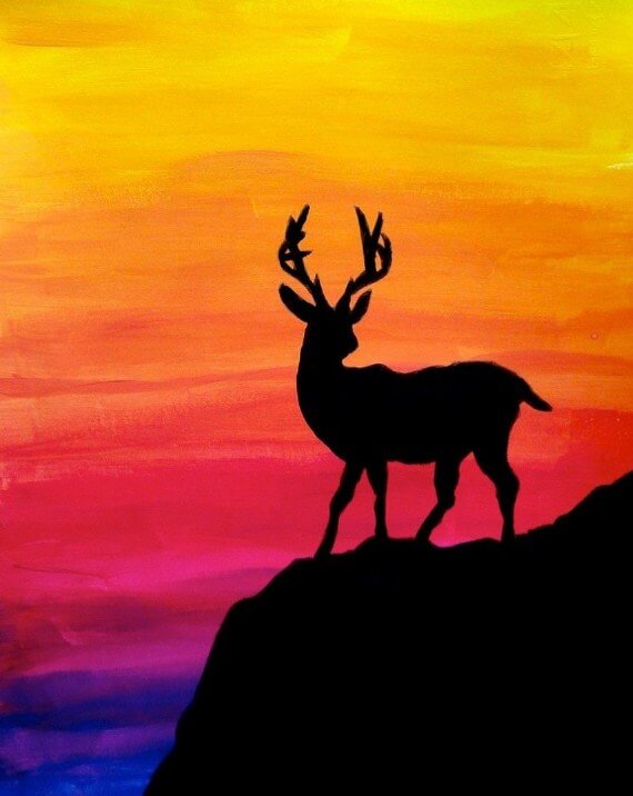 deer painting