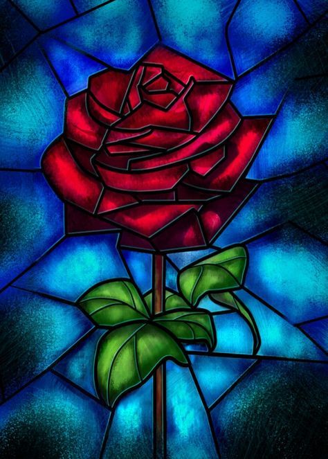 Stained Glass Rose Diy Diamond Painting All Diamond Painting