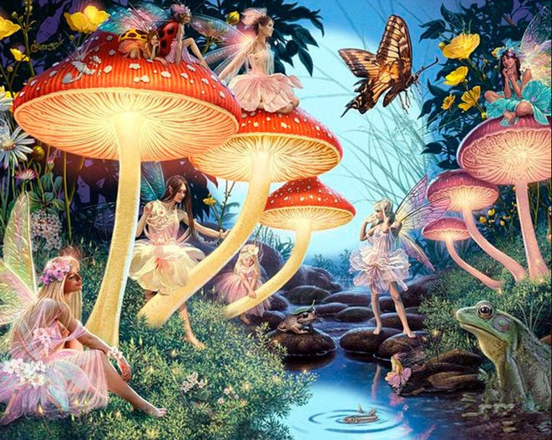 Little Fairies & Mushroom Houses – All Diamond Painting