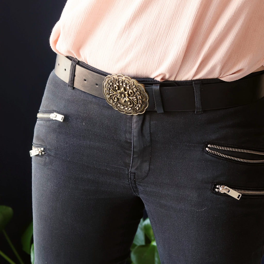 boho leather belt