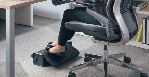 Keek your Foot rest on the ground can help you with sitting posture