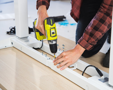 Easy operate and clear guide can help you assemble the standing desk by your own