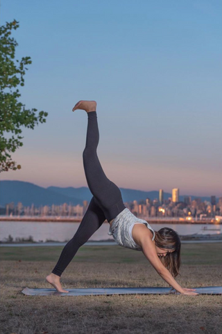 One Legged Dog - Nicole Chen - Yoga | 6 Simple Yoga Poses to Improve Blood Flow & Circulation | EFFYDESK