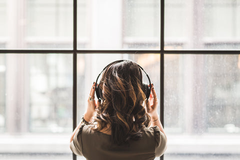 listen to the music can release stress and give you a calm break