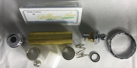 Chrome Mini Penlight Key Chain Kit - Williams Pens & Turning Supplies.
