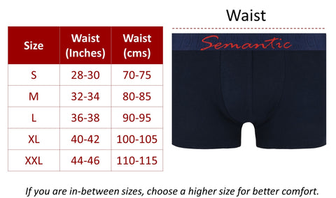 Semantic Size Chart - Men's Trunks