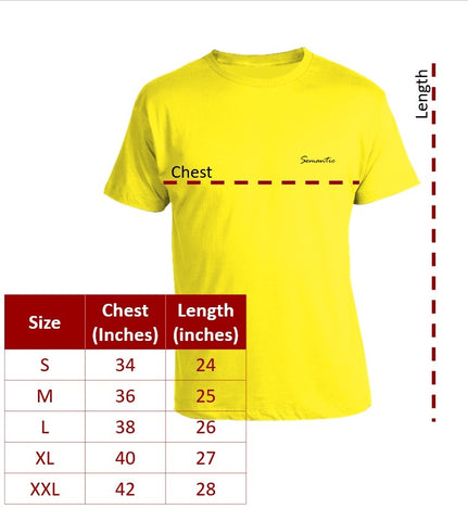 Ladies T-shirt Size Chart