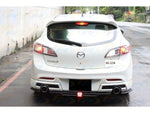 2010-2013 Mazda 3 Hatchback K Style Dual Exit Rear Lip Diffuser