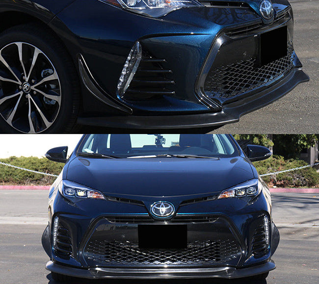 20172018 Toyota Corolla S Model GT Style Front Bumper Lip