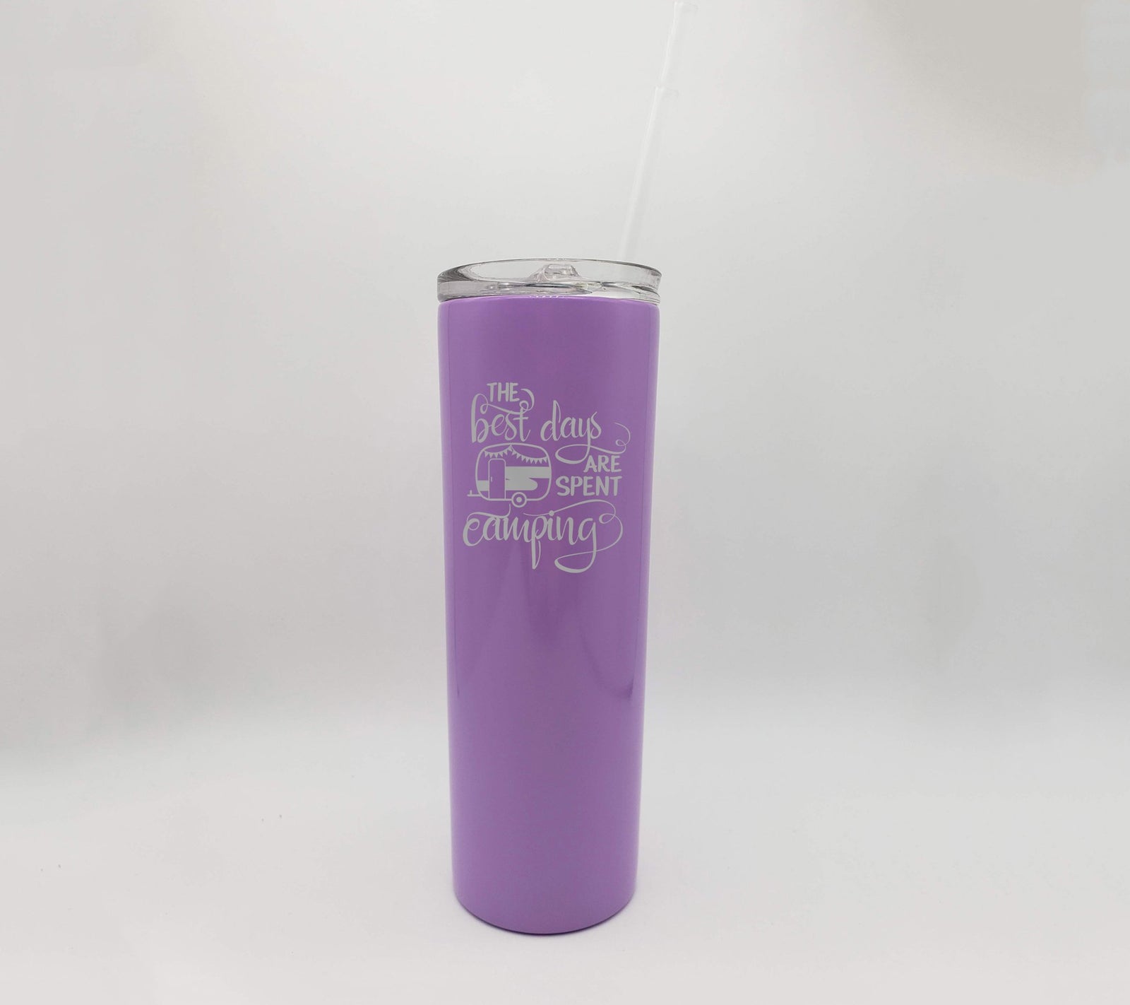 Download The Best Days are Spent Camping - Engraved 20oz Skinny ...