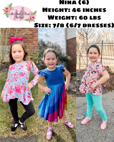 Meet Our Models (Sizing Guide) – Little Bear and Bean Boutique, LLC