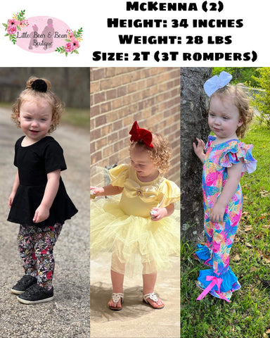 Meet Our Models (Sizing Guide) – Little Bear and Bean Boutique, LLC