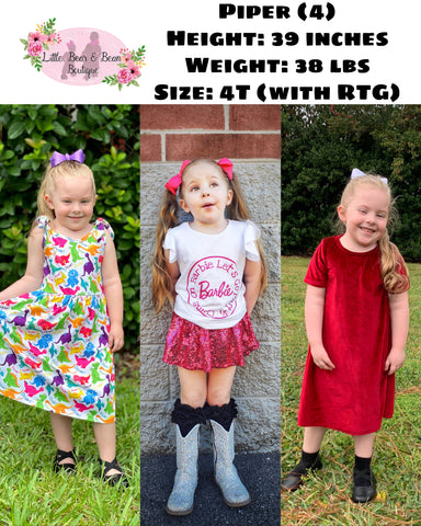 Meet Our Models (Sizing Guide) – Little Bear and Bean Boutique, LLC